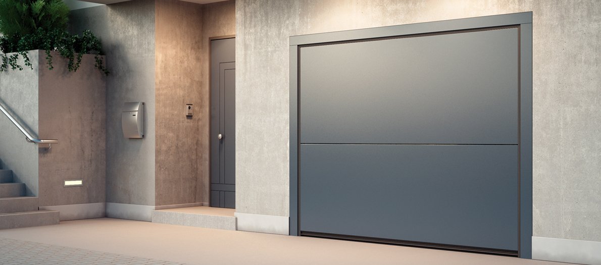 תמונה של דלת למוסך מעוצבת של חברת אובר לפ